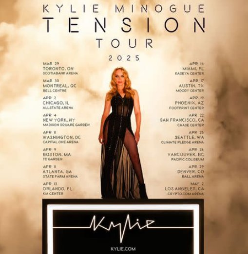 Kylie Minogue Tension Tour Dates